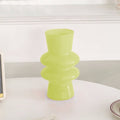 vintage wavy shaped glass flower vase aesthetic decor roomtery