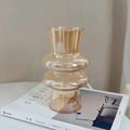 vintage wavy shaped glass flower vase aesthetic decor roomtery