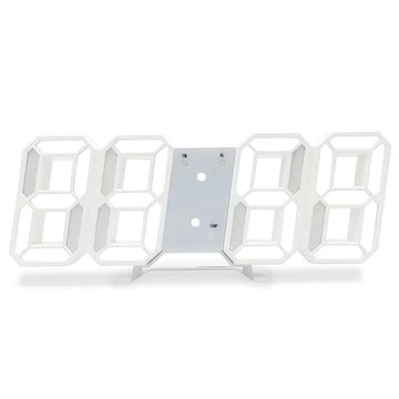 aesthetic minimalist kawaii white digital alarm clock