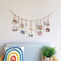 wooden beads photo display