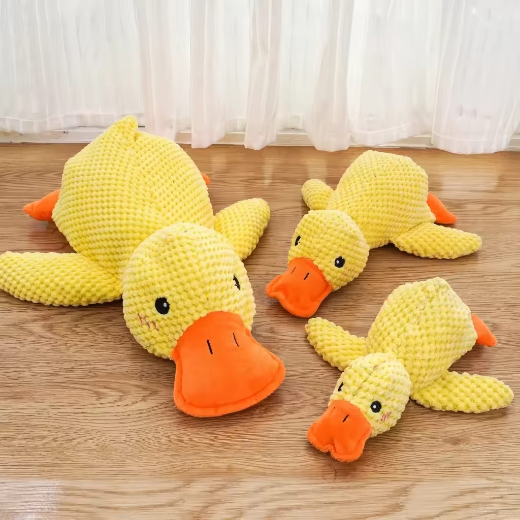 yellow plush duck toy aesthetic plushie