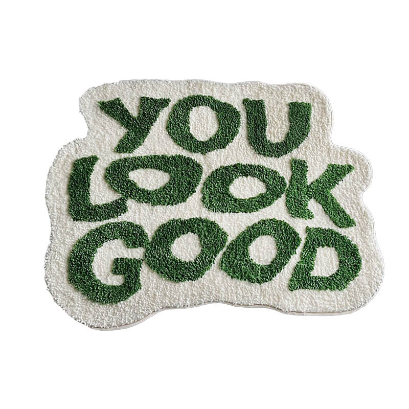 you look good print tufted accent rug roomtery