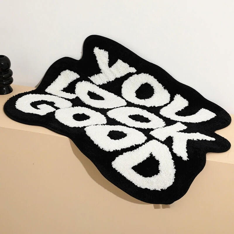 you look good print tufted accent rug roomtery