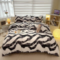 zebra art print aesthetic bedding set roomtery