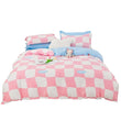Pastel Candy Checkered Bedding Set
