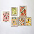 colorful fruits print market canvas posters wall art aesthetic decor roomtery