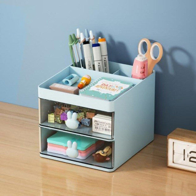 desk drawer storage box Makeup and stationary Organizer roomtery