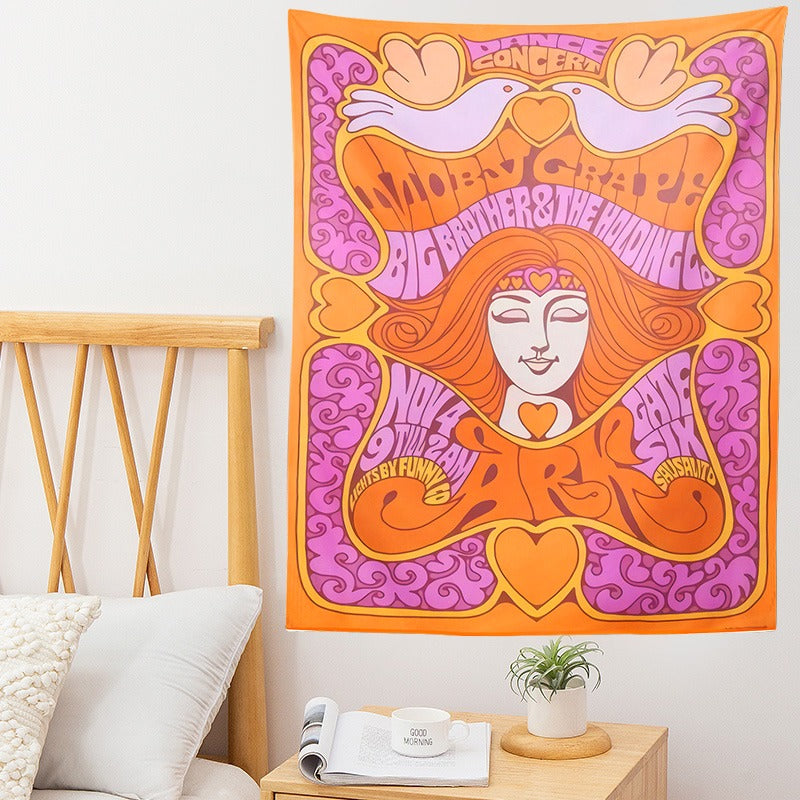 indie dance concert poster print wall decor tapestry aesthetic roomtery