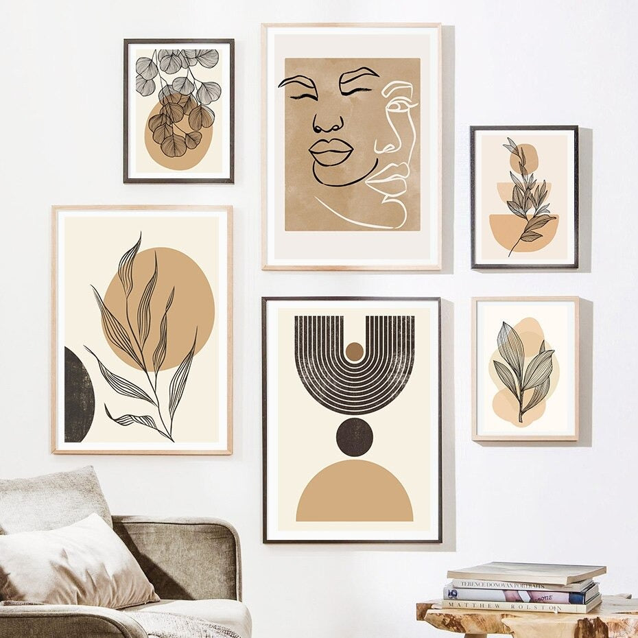 Aesthetic Gallery Wall Art, Set of 10 Prints, Printable Wall Art Set, Beige  Aesthetic Wall Prints, Neutral Decor, Abstract Wall Art Collage 