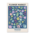 colorful abstract flower market vintage nordic aesthetic posters canvas wall art roomtery