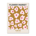 colorful abstract flower market vintage nordic aesthetic posters canvas wall art roomtery