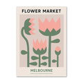 colorful abstract flower market vintage nordic aesthetic posters canvas wall art roomtery