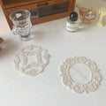 coquette aesthetic doily desk decor lace coaster roomtery