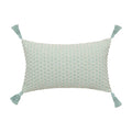 linen leaves embroidery aesthetic cushion cover roomtery