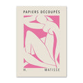 matisse cut outs art purple pink wall art canvas prints hanging decor aesthetic posters roomtery