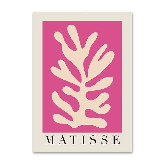 matisse cut outs art purple pink wall art canvas prints hanging decor aesthetic posters roomtery
