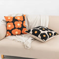 aesthetic cushion cover embroidered flower throw pillow room decor roomtery