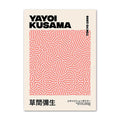 yayoi kusama picasso peachy color themed canvas wall art print paintings wall hanging aesthetic posters and pictures roomtery