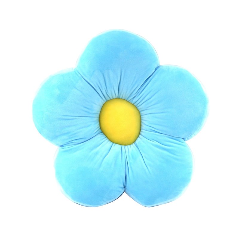 Blue store flower pillow