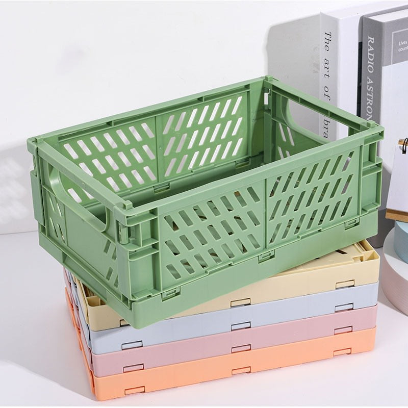 aesthetic room folding mini storage pastel crate box danish pastel roomtery