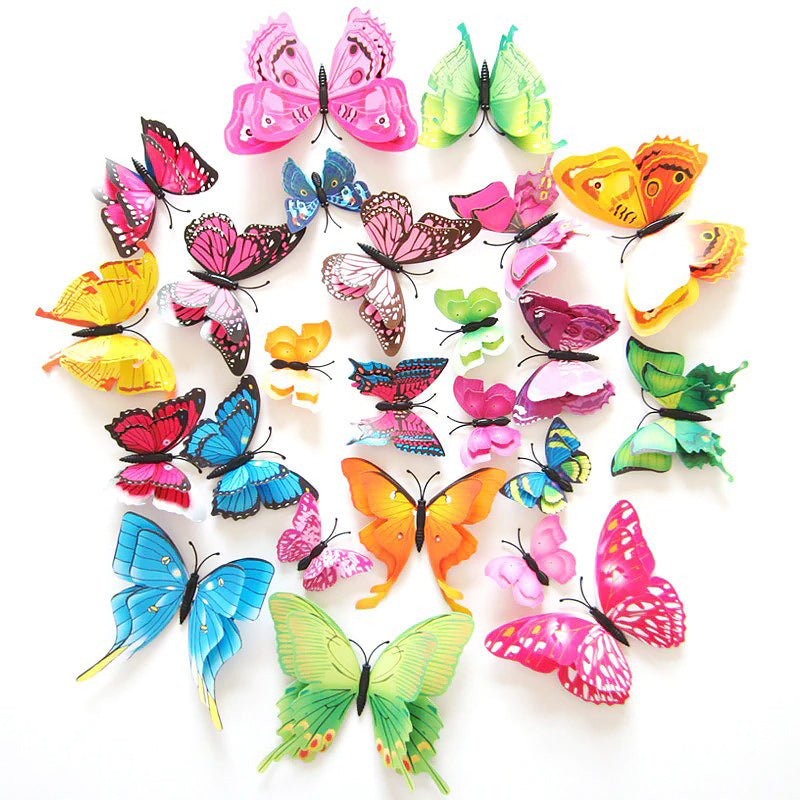 12 Pcs 3D Butterfly Wall Stickers - Walling Shop