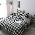 aesthetic room heavy grid plaid bedding set roomtery