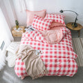 aesthetic room heavy grid plaid bedding set roomtery