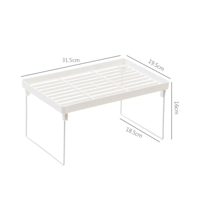 aesthetic room white plastic desk space shelf organizer