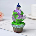 mini fairy garden tower natural crystal decor fairycore aesthetic room decor roomtery