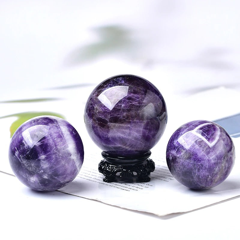 witch aesthetic room decor amethyst natural crystal decor magic ball figure roomtery
