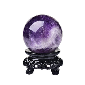 witch aesthetic room decor amethyst natural crystal decor magic ball figure roomtery