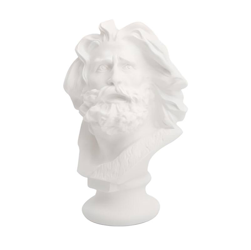 white ceramic bust desktop mini decorative brush vase art hoe aesthetic room decor roomtery