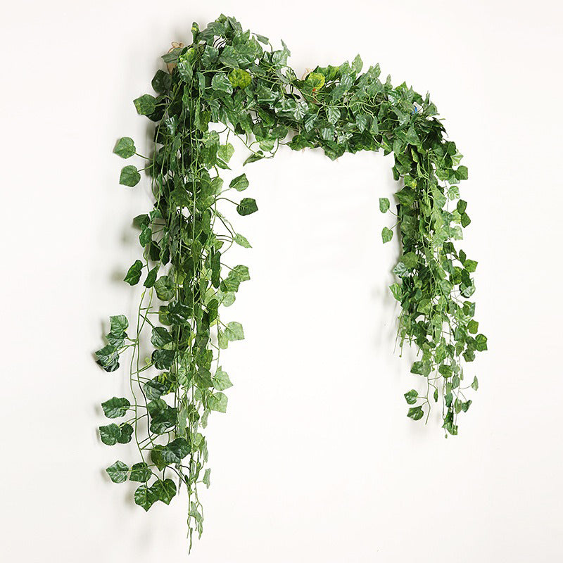 Artificial Vine Plants Hanging Ivy Green Leaves Garden Decoration Garland  Grape Without Pot Fake Greenery Plant