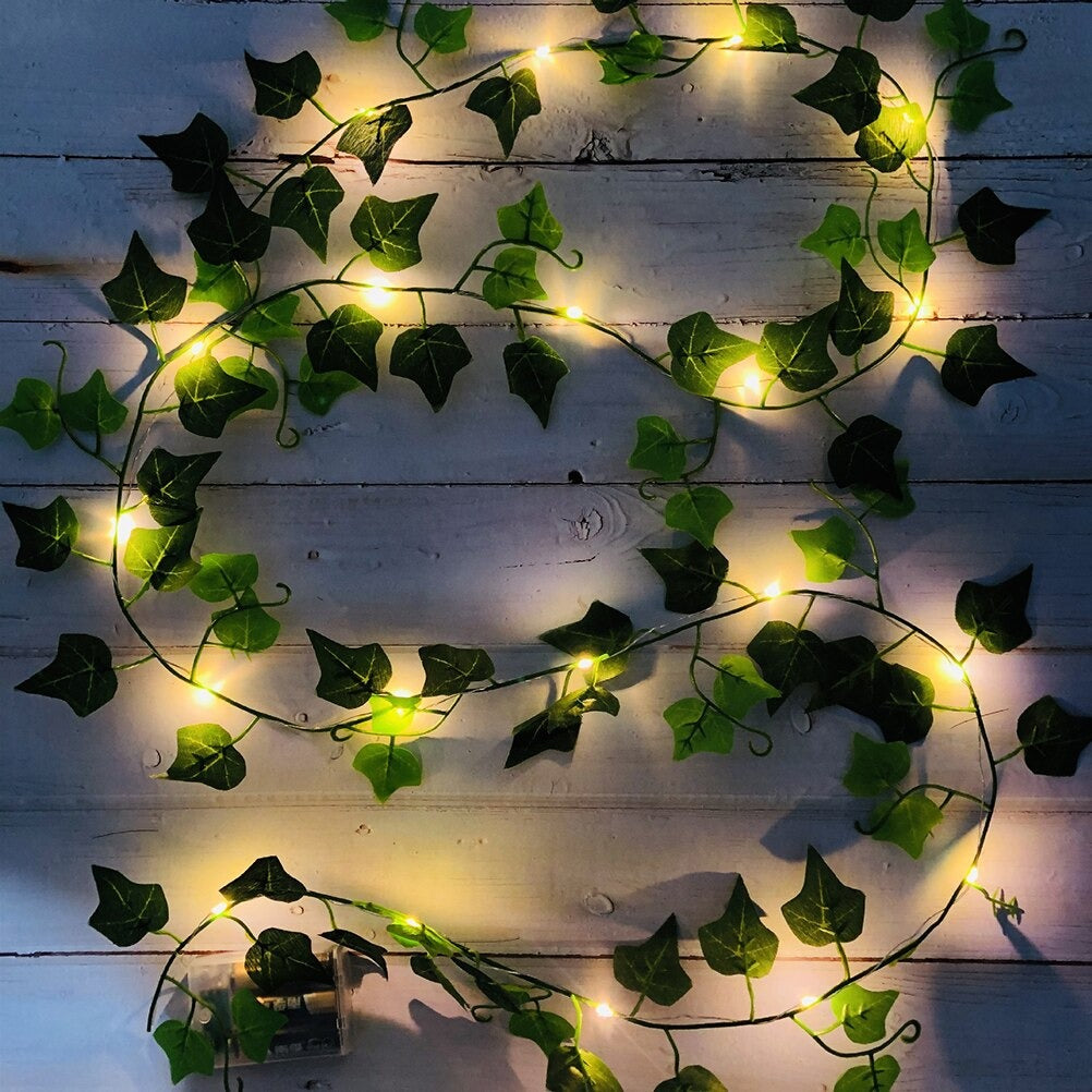 artificial ivy vine wall ceiling decor led string light set single