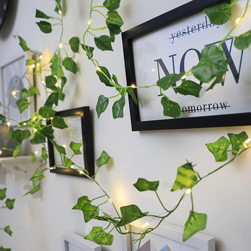 artificial ivy vine wall ceiling decor led string light set single
