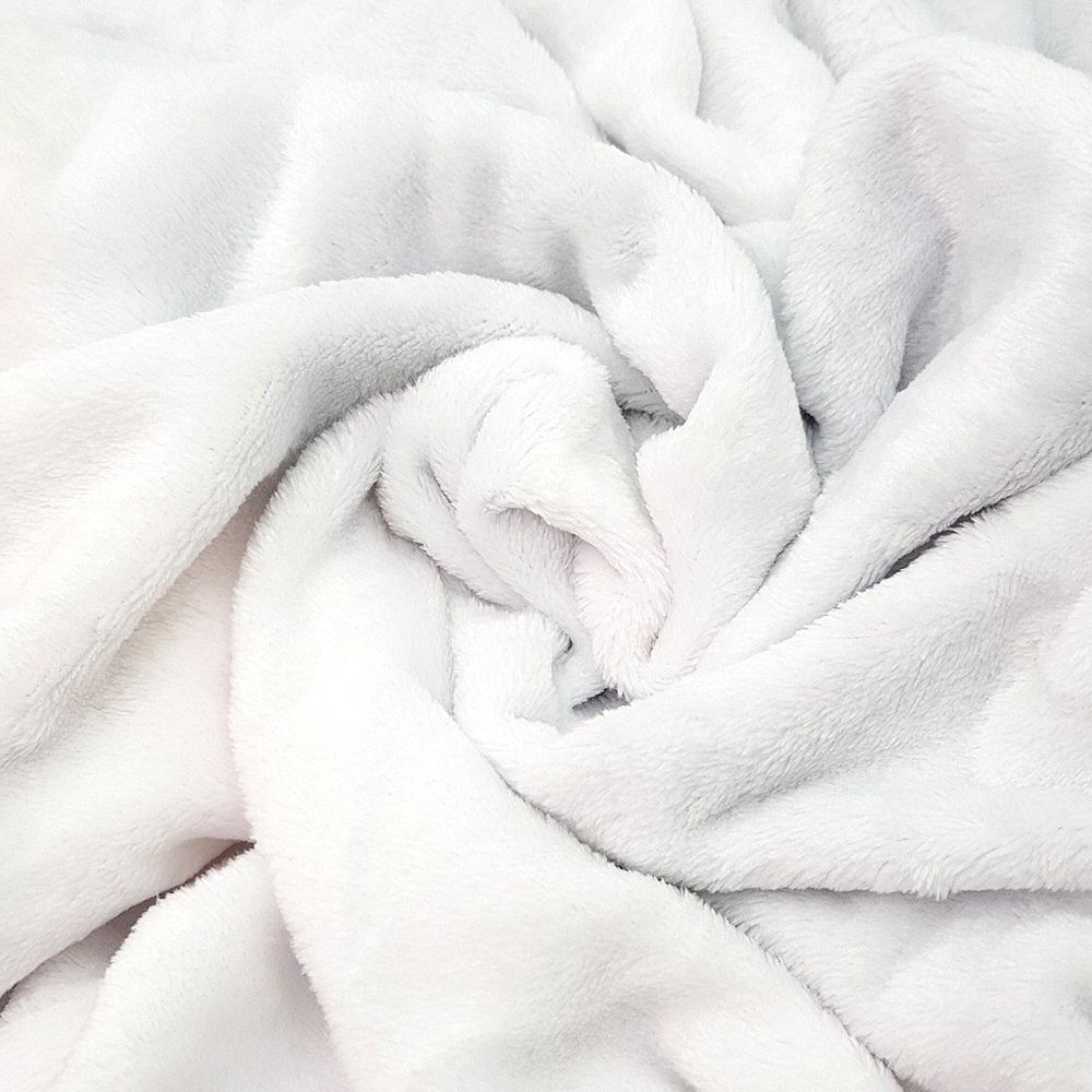 White plush throw discount blanket