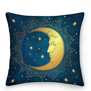 aesthetic astrological sun moon pillowcase cushion cover roomtery