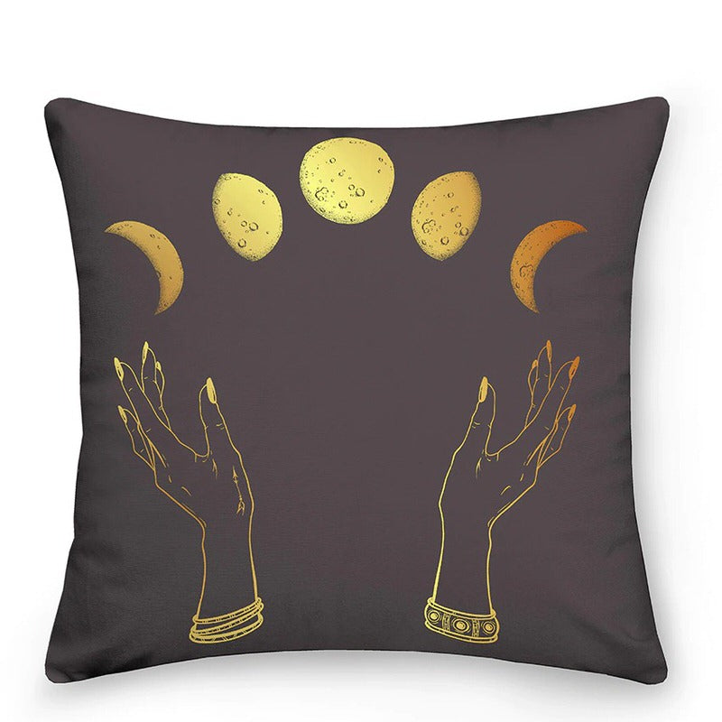 aesthetic astrological sun moon pillowcase cushion cover roomtery