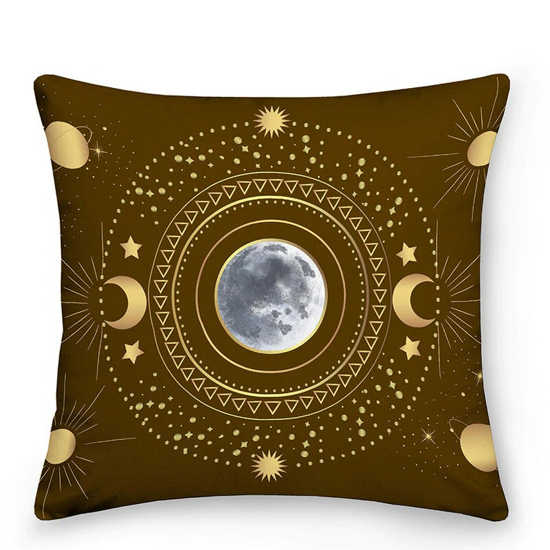 aesthetic astrological sun moon pillowcase cushion cover roomtery