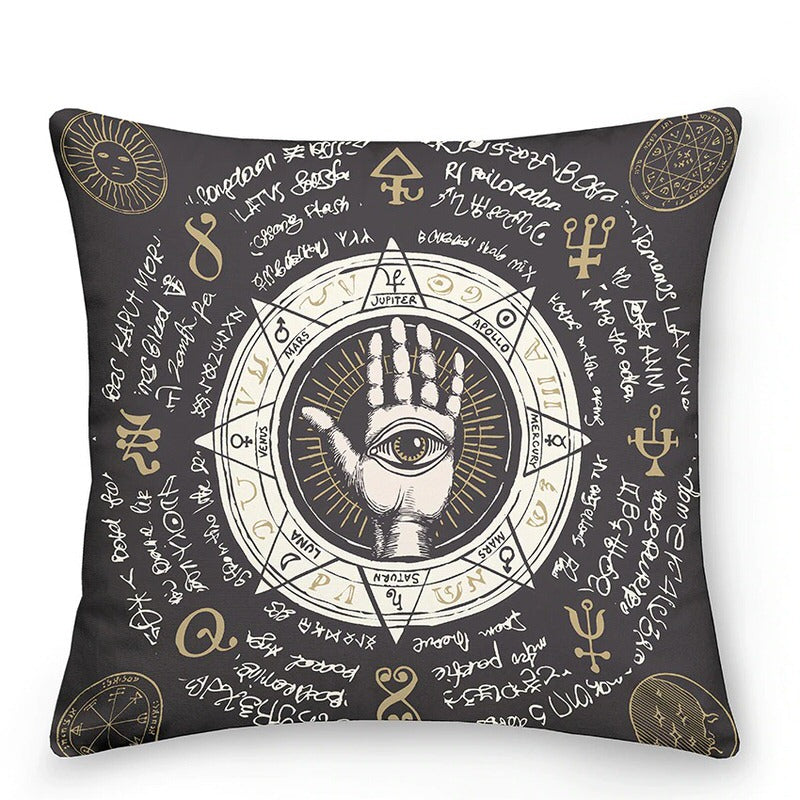 aesthetic astrological sun moon pillowcase cushion cover roomtery