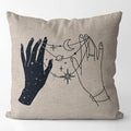 aesthetic astrological print magic hands cushion cover pillow roomtery