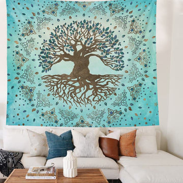 Tree of Life d'Azur Tapestry