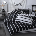 black white aesthetic bedding duvet cover sheet set roomtery