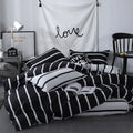 black white aesthetic bedding duvet cover sheet set roomtery