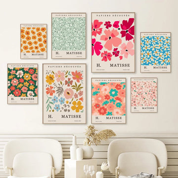 Blooming Flowers Gallery Wall Canvas Posters