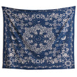 Blue Moon Floral Mandala Tapestry