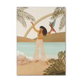 vintage boho eastern moroccan style boho aesthetic wall art canvas print poster roomtery
