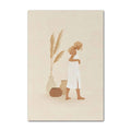 vintage boho eastern moroccan style boho aesthetic wall art canvas print poster roomtery