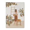 vintage boho eastern moroccan style boho aesthetic wall art canvas print poster roomtery