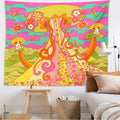 giant indie aesthetic room mushroom print wall decor roomtery